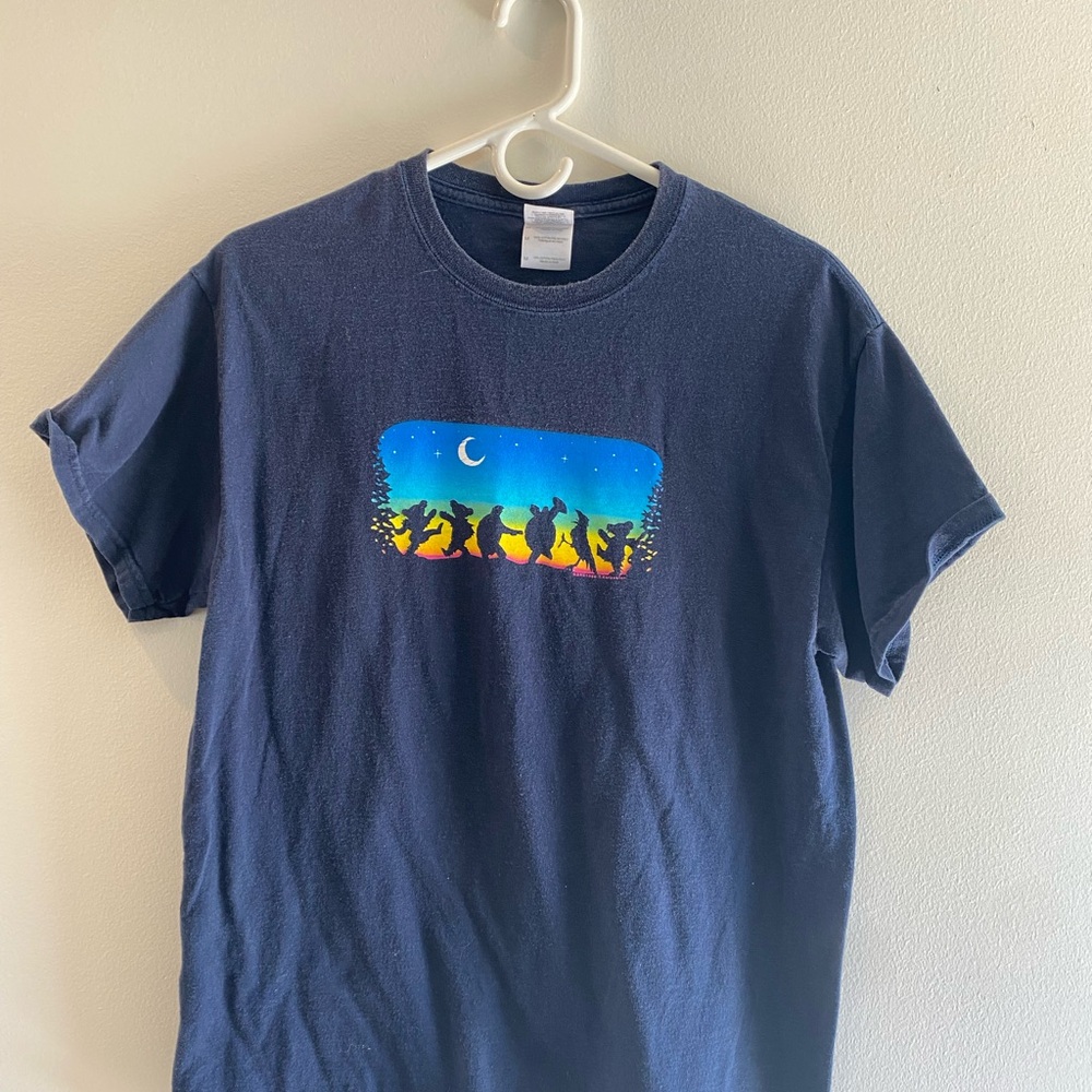 Grateful Dead Dancing Bears Gildan Midnight Blue Tee